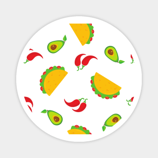 Chilli Avocado Taco Magnet